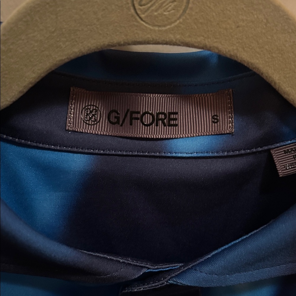 G/FORE Dynamic Blue Patterned Polo - Picture 2 of 4